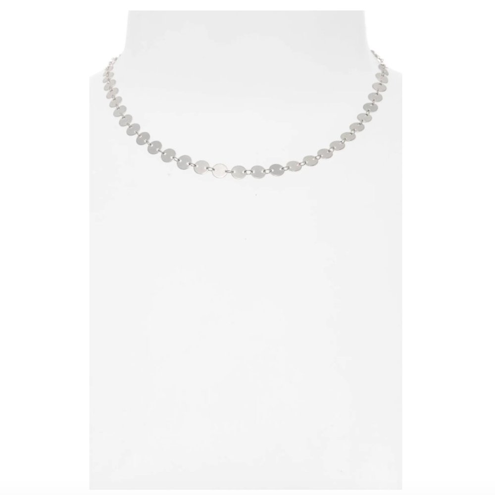 Madewell Silver Disc Chain Necklace